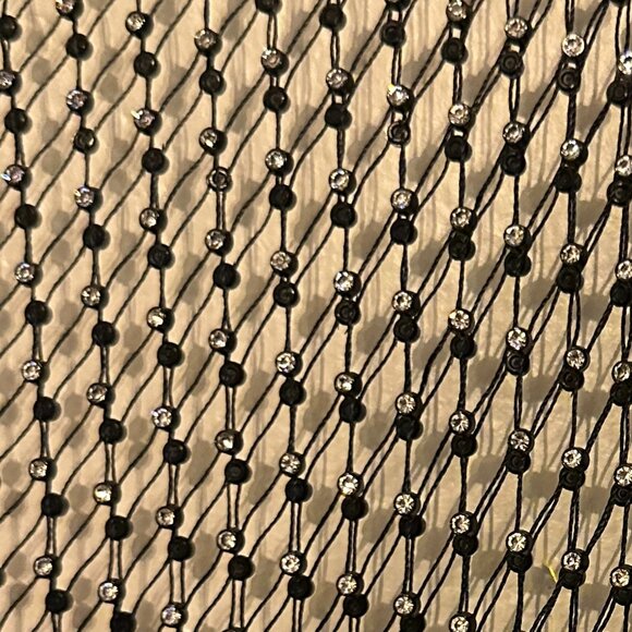 NWOT Amazon Mesh Rhinestone Midi Dress One Size - Picture 4 of 4